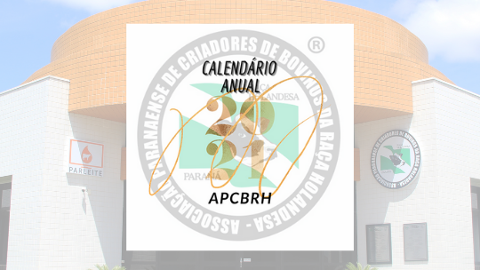 Calendário APCBRH - exercício 2025